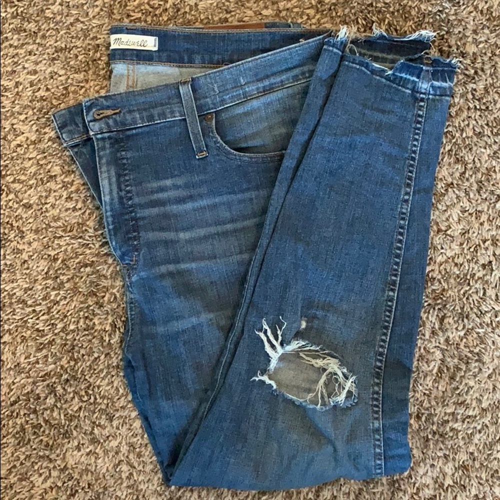 Madewell 10-inch Drop Step Hem Skinny Jeans